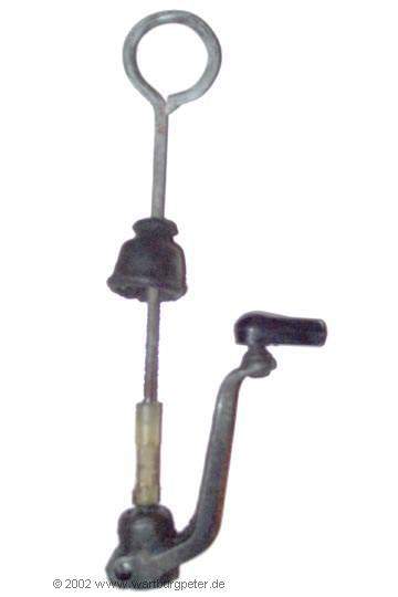 Vorw�hlstange und Schalthebel